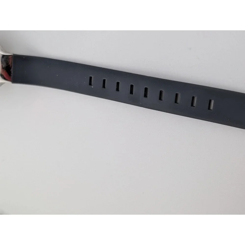 Bering Max Rene Watch Women 31mm Silver Case Gray Silicone Band- New Battery